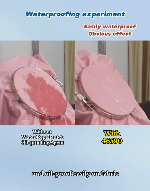 Make Fabrics Water-repellent and Oilproof - 46590 Helps You to Create High-end Fabrics that are Durable Clean