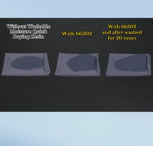 Washable Quick Drying Resin Imparts Fabrics Long-lasting Dry Handle and Higher Durability